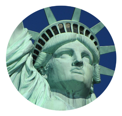 simbolo della grande mela statua della libertà
